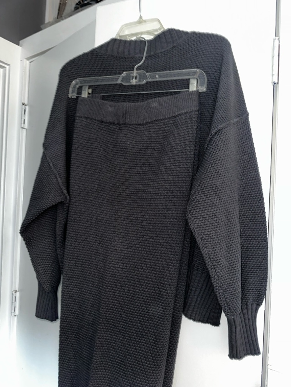 *NWT* 
Free People Charcoal Knit Cardigan & Pants Set - Picture 10 of 16